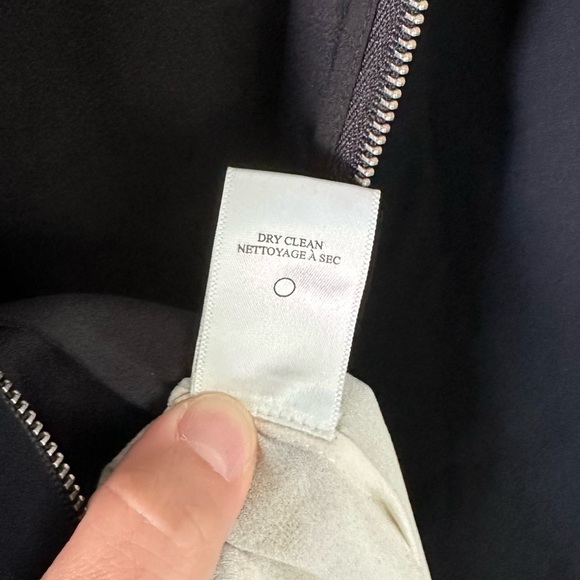 A.L.C. Double Layer Tank Top Findley Black/White Crepe Sleeveless Blouse Sz 6 - Picture 7 of 7